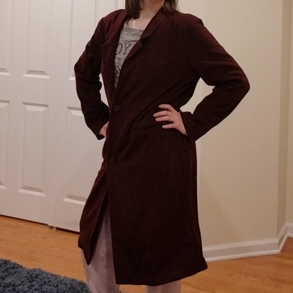 Eva Mendes full length coat
